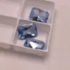 106 # Spinela Rectangular Azul Claro Piedra Preciosa Cabujón Piedra Suelta, Cabujón Facetado Piedra Preciosa Sintética Venta al por Mayor