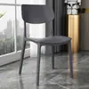Silla de Comedor de Plástico Minimalista Nórdica para Uso Doméstico, Silla con Respaldo Engrosado para Apartamentos de Alquiler, Silla de Color Caramelo de Moda para Restaurantes, Silla de Ocio Comercial