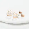 Brincos de Aço Inoxidável Cruz Desenho Animado Versátil Geométrico Simples Coração Floco de Neve Nota Musical te amo Broche Brincos