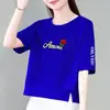 Comercio Electrónico Transfronterizo Comercio Exterior Ropa de Maternidad Manga Corta Mujer Verano Holgado Tallas Grandes Ropa para Mujer Camiseta de Media Manga Versátil Adelgazante Top