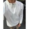 Camiseta interior de doble cara con media cremallera para hombre, para fitness y deportes al aire libre, camiseta de manga larga con cuello semi-alto.
