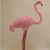 Nova decoração de flamingo simulação artesanato de penas adereços para fotografia de janela animal de pena de jardim paisagístico