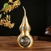 Latão Kirin Abóbora Oca Ornamento em Relevo Decoração de Entrada Presente Chinês Artesanato em Metal Atacado