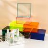 Caja de Almacenamiento Acrílica Transparente Colorida con Tapa, Caja de Regalo, Caja para Empaque de Dulces, Regalo de Retorno para Dama de Honor, Caja de Regalo Personalizada