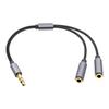 Divisor de fone de ouvido de cabo de casal de 3,5 mm um minuto dois cabo de áudio computador do telefone móvel 1 Arraste 2 conectar dois fones de ouvido compartilhar