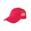Gorra de Béisbol de Algodón con Media Malla de 6 Paneles Estilo Coreano Nueva Casual Pico de Pato Retro para Viajes al Aire Libre con Logo Personalizable