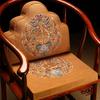 Cojín de respaldo nuevo estilo chino Redwood Circle Chair Cushion Respaldo integrado Rohan Bed Cloud Pillow Tea Chair Cushion Cojín de cintura