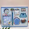 Nuevo Cuaderno de Cuero Sintético Kuromi, Peine, Espejo, Pegatinas, Papelería Divertida, Set de Papelería Estilo Dibujo Animado Lindo