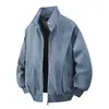 NASA SOBRE Chaqueta de Motocicleta para Hombre NASA SOBRE Cuero PU Desconstruido Americano Cuello Alto Primavera Otoño Holgada Sensación de Alta Gama Ruda Atractiva Ropa de Abrigo