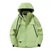Pioneros del Montañismo Conjunto de Dos Piezas para Mujer 3 en 1 Resistente al Viento Impermeable Cálido para Exteriores Chaqueta de Corte Holgado para Hombre