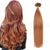 Atacado de Fabricantes Europeus e Americanos Extensões de Cabelo Humano # 30 Hair Extensions de Unha Pacotes Peruca para Mulheres Extensões de Cabelo em U Cabelo Humano