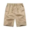 Shorts de Trabajo para Hombre de Verano, Pantalones Casuales Transpirables, Pantalones de Playa, Pantalones Caqui Sueltos de Longitud Media, Ropa de Hombre de Moda