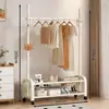 Nuevo modelo de perchero de pie para dormitorio, perchero de pie interior simple y engrosado para colgar ropa en las habitaciones del hogar