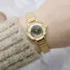 Reloj para Niña Banda de Bambú Camelia Reloj con Correa de Malla Estéreo de Estudiante Reloj para Mujer Reloj de Cuarzo Mori Estilo Fresco Pequeño