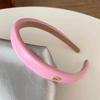 Diadema delgada de cuero PU dorado estándar pequeño estilo coreano para mujer 2024 nuevo diadema para el cabello sensible a la presión de alta calidad champú para el cabello pasador accesorios para el cabello versátiles