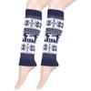 Calcetines cálidos de lana transfronteriza otoño e invierno calcetines cálidos de felpa para mujer calcetines de lana de punto elfo copo de nieve Navidad calentador de piernas