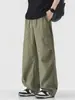 Ropa para Hombre Feng She / Primavera Verano Nuevo Pantalón Casual Recto Holgado para Hombre Tendencia Americana Retro Japonés Simple Versátil Pantalón Largo