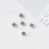 Accesorios DIY de aleación 6x6mm con agujero pasante mini colgante de cruz pulsera collar cadena de teléfono accesorios de joyería al por mayor