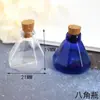 Artesanato em Vidro Criativo Garrafa Octogonal Garrafa de Vidro Garrafa dos Desejos Garrafa de Vidro DIY Pingente para Celular Garrafa de Mensagem Garrafa Vazia