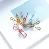 Clipes de cauda longa galvanizados coloridos clipes de papel grandes e médios uso estudantil clipes para livros e documentos papelaria clipes de metal para arquivos de provas