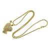 Collar con colgante de amor con incrustaciones de diamantes de hip hop europeo y americano, un golpe a través del corazón, protección del medio ambiente, galvanoplastia, colgante de flecha de Cupido, joyería