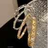 Pulsera Abierta Floral de Circonita Estilo Francés, Sensación de Lujo Ligero de Alta Gama, Joyería Exquisita de Moda Versátil con un Diseño Único
