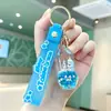 Llavero de Estrella Rellenado de Aceite con Arena Movediza de Dibujos Animados, Llavero de Muñeca de Arena Movediza Transparente Acrílico, Decoración para Mochila de Estudiante
