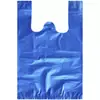 Bolsa de Mão Sacola de Embalagem para Vegetais Sacola Descartável Atacado Saco de Lixo Espessado Bolsa Azul Tipo Colete