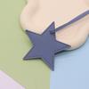 Llavero con colgante de estrella de cinco puntas de alta calidad de cuero de doble capa de doble cara en 13 colores en stock, accesorios para bolsos, venta al por mayor