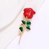 Broche de Circonita de Alta Gama de Lujo Ligero Creativo Corea del Sur Versátil Retro Elegante Elegante Corsage para Traje Accesorios para Abrigo