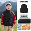 Chaleco de estilo europeo para niños, forrado de forro polar y engrosado, chaqueta de invierno, ropa nueva para niños, ropa de bebé, ropa de invierno