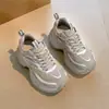 Zapatos casuales deportivos para mujer, zapatos de plataforma de caña baja que aumentan la altura, zapatos de papá de suela gruesa, zapatillas para mujer, nuevo modelo 2026, negro