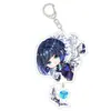Genshin Impact Juego Anime Llavero Acrílico Raiden Shogun Zhongli Ganyu Klee Scaramouche Merchandising Anime Dibujos Animados