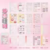 Libro de Pegatinas Decorativas con Patrones para Mascotas, Material Lindo Impermeable para Collages, Suministros Básicos Versátiles para Diario