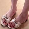 Pantuflas Ligeras y Modernas con Hebilla de Candado Pequeño Dorado para Mujer, Ropa de Verano para Exteriores, Nuevas Sandalias Hermosas de Estilo Francés con Suela Suave