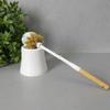 Elegante Ritmo Venta Directa Mango de Bambú Cepillo para Inodoro Limpieza Serie de Baño Cepillo Cepillo para Inodoro Ligero y Fácil de Limpiar, Personalizable
