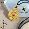 Novo Pingente Flor Giratória Dourada Estilo Antigo Chinês Bússolas da Sorte Giratórias para Mulheres Moda Versátil