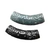 Jade Grado A Tubo Curvo Agua Azul Cuentas Sueltas de Jade Verde Aceite Flor de Loto Zodiaco Dragón Colgante Pulsera DIY Collar Colgante de Jade