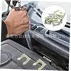 Abrazadera universal para tubería de aceite de coche, clip metálico de fijación para cable de cambio de marchas y cable de freno de mano, abrazadera metálica en forma de U, clip de acero