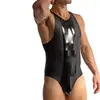 Mono Sexy Brillante para Hombres Europeo y Americano, Ajustado a la Moda Moldeador Corporal Ropa para Discoteca, Escenario y Performance