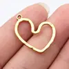 Colgante de Corazón Hueco Martillado Multicolor de 26x21 mm 1.5 g Accesorios de Exportación Al por Mayor