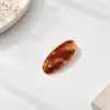 Horquilla de Acetato Forma de Gota de Agua de Gama Alta Pinza de Pato Ámbar Pinza Pequeña para Niña Linda Pinza para Flequillo Lateral
