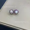Brincos de Turmalina Natural Original com Pérolas Barrocas Incrustadas Joias de Personalidade Francesa Fabricantes de Joias Incrustadas com Pedras Naturais