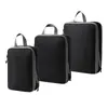 Conjunto de Compressão para Armazenamento de Viagem com 7 Peças para Roupas Sapatos Higiene Pessoal Cosméticos Sacos de Armazenamento Sacos Impermeáveis Armazenamento Portátil