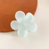 Pinza de garra dulce floral color crema estilo coreano para mujer, nuevo producto primavera-verano 2025, pasador pequeño de flor para vacaciones, accesorio para el cabello de pinza de tiburón