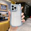 Silicone Versão Alta Orelhas de Gato Adequado para Iphone15Pro Max Apple 14 Capa de Celular 16E Capa Macia 13 Furos Grandes