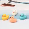 Acessórios de resina para micro paisagismo DIY estéreo acessórios para celular estéreo pato amarelo acessórios de patinho 12mm