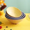 Procesamiento y Personalización de Tazón de Ramen de Paja de Trigo Japonés, Tazón Grande Comercial Creativo y Resistente a Caídas, Tazón para Ensalada, Tazón de Arroz para el Hogar, Tazón para Sopa