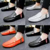 Mocassins Masculinos de Verão e Outono, Sapatos Casuais Masculinos, Sapatos Casuais Estilosos para Jovens Homens, Sapatos Slip-On, Sapatos de Tecido de Cano Baixo Listrados, Atacado