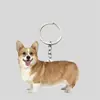 Llavero de Acrílico de Cachorro de Dibujos Animados Transfronterizo 2D para Vacaciones Colgante Plano para Actividad Regalo Pequeño Colgante Creativo para Mochila